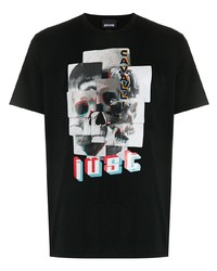 Just Cavalli Graphic Print Cotton T Shirt