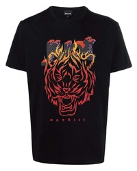 Just Cavalli Graphic Print Cotton T Shirt