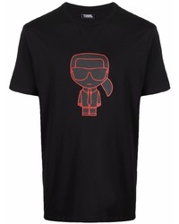 Karl Lagerfeld Graphic Print Cotton T Shirt