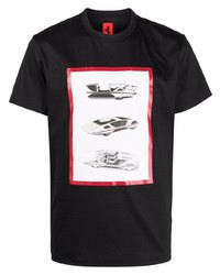 Ferrari Graphic Print Cotton T Shirt