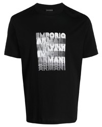 Emporio Armani Graphic Print Cotton T Shirt