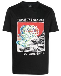 PS Paul Smith Graphic Print Cotton T Shirt