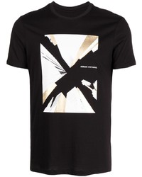 Armani Exchange Graphic Print Cotton T Shirt