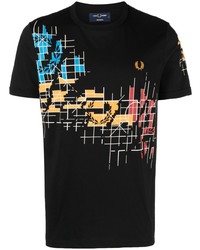 Fred Perry Graphic Print Cotton T Shirt