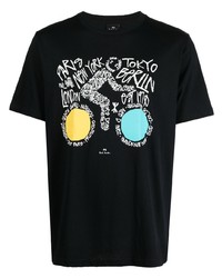 PS Paul Smith Graphic Print Cotton T Shirt