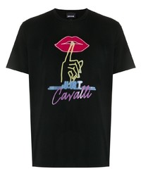 Just Cavalli Graphic Print Crew Neck T Shirt