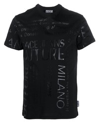 VERSACE JEANS COUTURE Graphic Print Crew Neck T Shirt