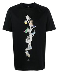 PS Paul Smith Graphic Print Crew Neck T Shirt