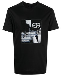 Emporio Armani Graphic Print Crewneck T Shirt