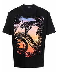 Just Cavalli Graphic Print Crewneck T Shirt