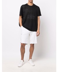 Brioni Graphic Print Linen T Shirt