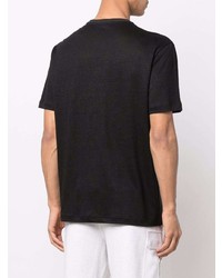 Brioni Graphic Print Linen T Shirt