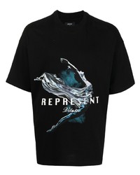 Represent Graphic Print Logo T Shirt