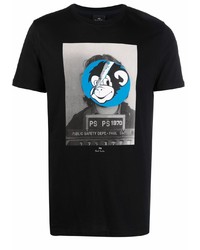 PS Paul Smith Graphic Print Organic Cotton T Shirt