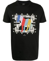 PS Paul Smith Graphic Print Organic Cotton T Shirt