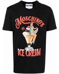 Moschino Graphic Print Organic Cotton T Shirt