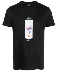 PS Paul Smith Graphic Print Organic Cotton T Shirt