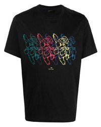 PS Paul Smith Graphic Print Organic Cotton T Shirt