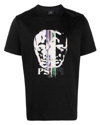 PS Paul Smith Graphic Print Organic Cotton T Shirt