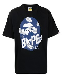 A Bathing Ape Graphic Print Short Sleeved T Shirt