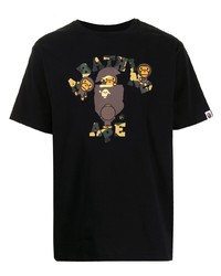 A Bathing Ape Graphic Print Short Sleeved T Shirt