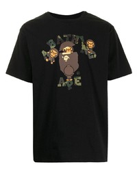 A Bathing Ape Graphic Print Short Sleeved T Shirt