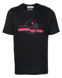 Canali Graphic Print Short Sleeved T Shirt