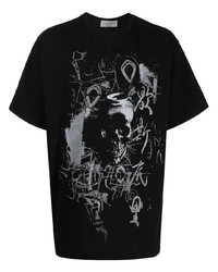 Yohji Yamamoto Graphic Print Short Sleeved T Shirt
