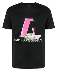 Emporio Armani Graphic Print T Shirt