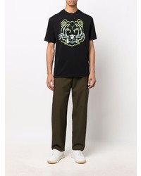 Kenzo Graphic Tiger Head Print Short Sleeve T Shirt