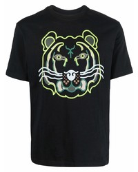 Kenzo Graphic Tiger Head Print Short Sleeve T Shirt