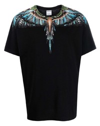 Marcelo Burlon County of Milan Grizzly Wings Regular T Shirt Black Ligh