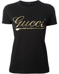 Gucci Brand Print T Shirt
