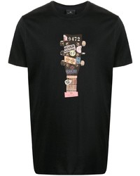 PS Paul Smith Guitar Print Organic Cotton T Shirt