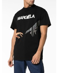 Maison Margiela Hands Print Logo Cotton T Shirt