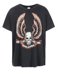 MadeWorn Harley Davidson Skull T Shirt