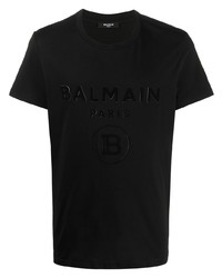Balmain Hidden Logo Crew Neck T Shirt
