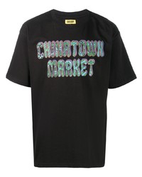 Chinatown Market Hippie Print Cotton T Shirt