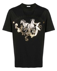 Versace Collection Horses Print T Shirt