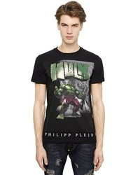 Philipp Plein Hulk Printed Cotton T Shirt