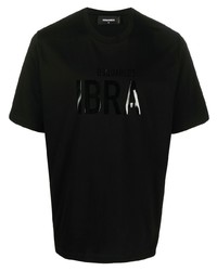 DSQUARED2 Ibra Print Cotton T Shirt