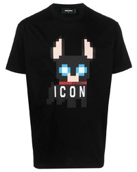 DSQUARED2 Icon Pixel Print T Shirt