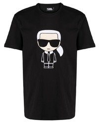 Karl Lagerfeld Ikonik Karl Motif Cotton T Shirt