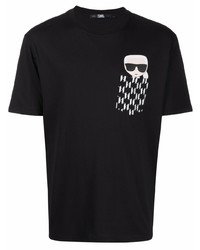 Karl Lagerfeld Ikonik Moonogram Print T Shirt