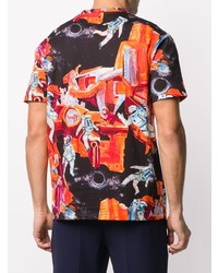 Valentino Infinite Astronaut Print T Shirt