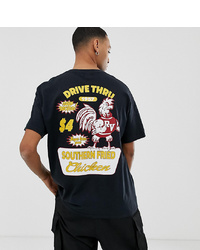 Reclaimed Vintage Inspired Oversized T Shirt With Chicken Drive Thru Print