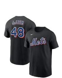 Nike Jacob Degrom Black New York Mets Player Name Number T Shirt At Nordstrom