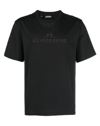 J. Lindeberg Jlindeberg Alpha Logo Print Cotton T Shirt