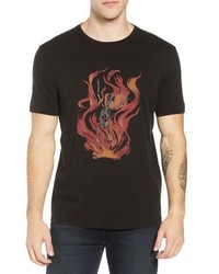 John Varvatos Star USA John Varvatos Fire Skeleton Graphic T Shirt