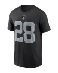 Nike Josh Jacobs Black Las Vegas Raiders Name Number T Shirt